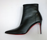 Christian Louboutin Sporty Kate 85 Black Leather Ankle Boots New in Box