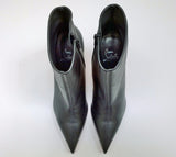 Christian Louboutin Sporty Kate 85 Black Leather Ankle Boots New in Box