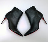 Christian Louboutin Sporty Kate 85 Black Leather Ankle Boots New in Box