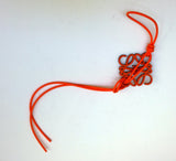 Loewe Anagram Orange Leather Charm with Foam Cord Tie New in Box Bagcharm