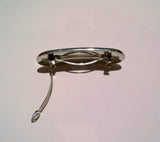 Prada Black and Silver Hair Clip with Enamel Logo New in Box Barette