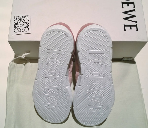 Loewe Soft Sneakers in Light Pink Suede