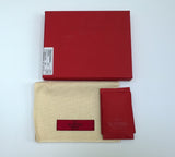 Valentino Garavani Card Wallet Zipper Case Poudre Leather Warm Beige