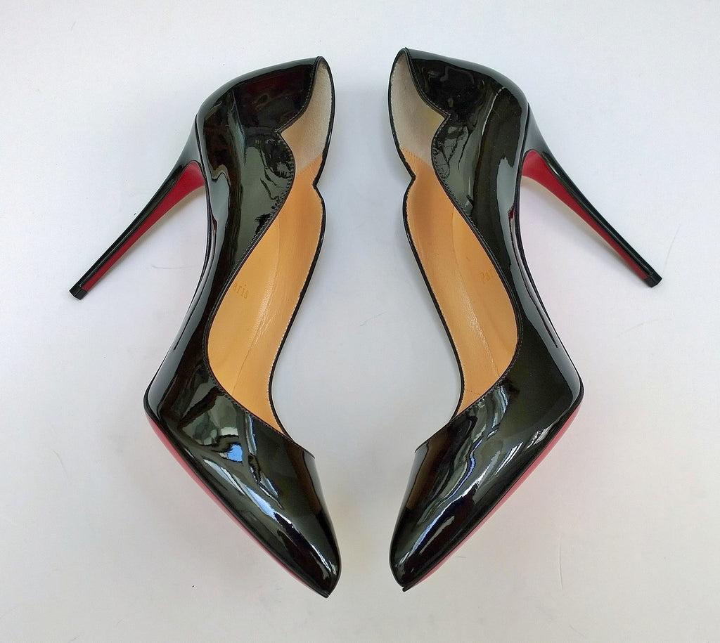 Christian Louboutin - Hot Chick 100 Patent-leather Pumps - Black