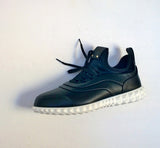 Valentino Garavani Rockstud Black Leather Sneakers