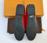 Tod's Gommino Rubber Dots Loafers in True Red Leather Flats