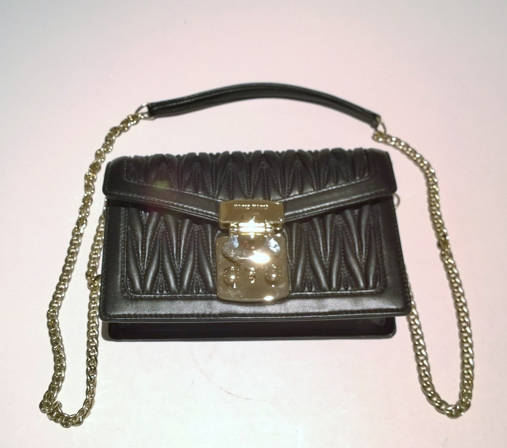 Black Bag With Gold Chain