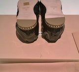 Miu Miu Draped Black Patent Leather Ballet Shoes Pleated Ballerina Flats