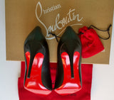 Christian Louboutin Kate 85 Black Leather Heels