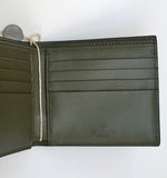 Valentino Garavani Rockstud Men's Wallet Dark Green Grey Leather