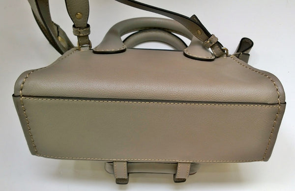 Chloé Edith Mini Grey Leather Handbag Crossbody Small Bag