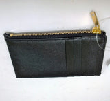 Saint Laurent Monogram YSL Card Wallet Black Case Zip Fragment