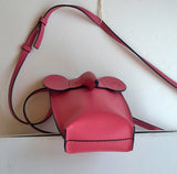 Loewe Elephant Pocket Pouch in Pink Leather