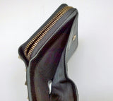 Valentino Garavani Compact Wallet in Black Leather Zipper