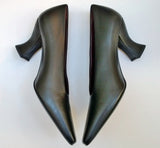 Bottega Veneta Black Leather Almond Heels