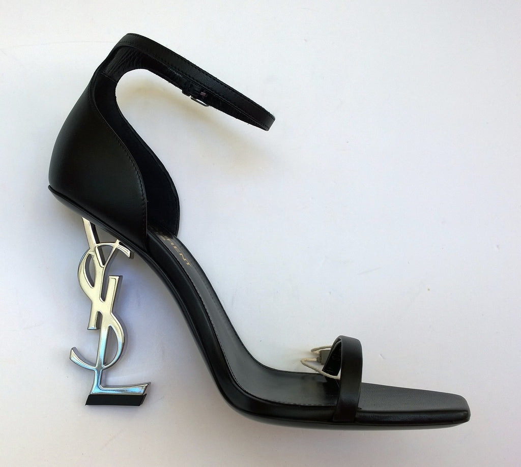 Saint Laurent Opyum 110mm YSL Heel Sandals - Black