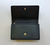 Givenchy Studs Chain Wallet Black Leather Crossbody Bag