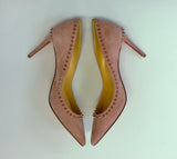 Christian Louboutin Anjalina Dusty Pink Suede Heels with Studs