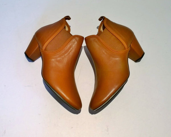Repetto Cuba Ankle Boots in Tan Leather