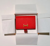 Hermès  Bearn Mini Wallet in Casaque Red Epsom Calfskin