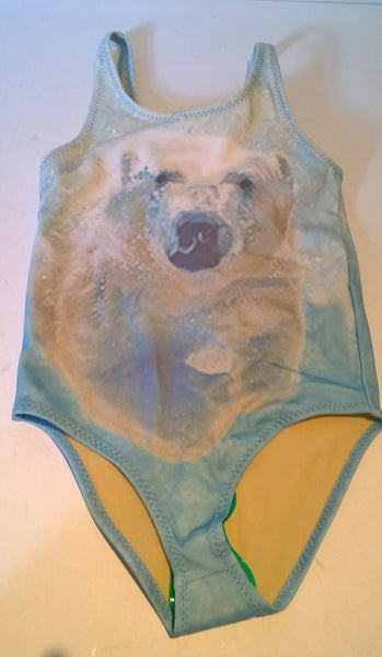PopUpShop Polar Bear Swimsuit for Girls