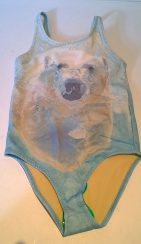 PopUpShop Polar Bear Swimsuit for Girls