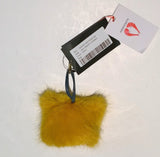 Shrimps Jerry Mustard Yellow Faux Fur Key Chain Bag Charm Discount Accessories