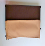 Alaia Nude Leather Clutch Bag with Pewter studs