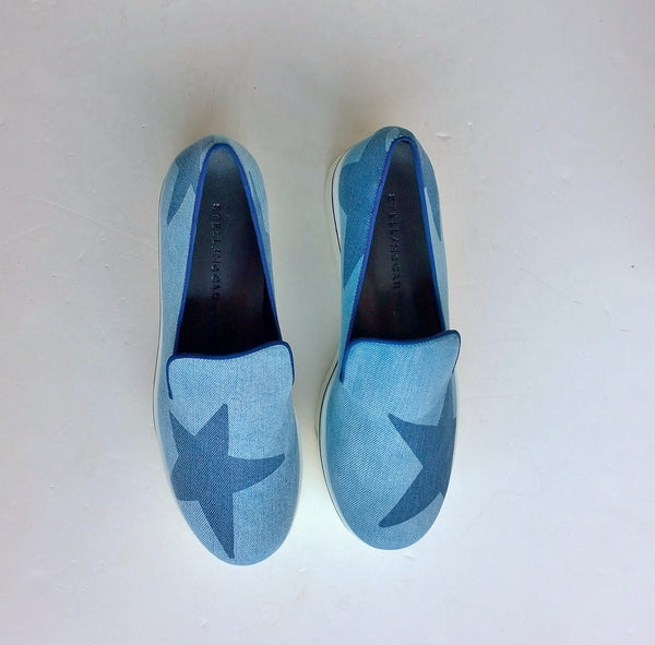 Stella McCartney Binx Denim sneakers loafers vegan