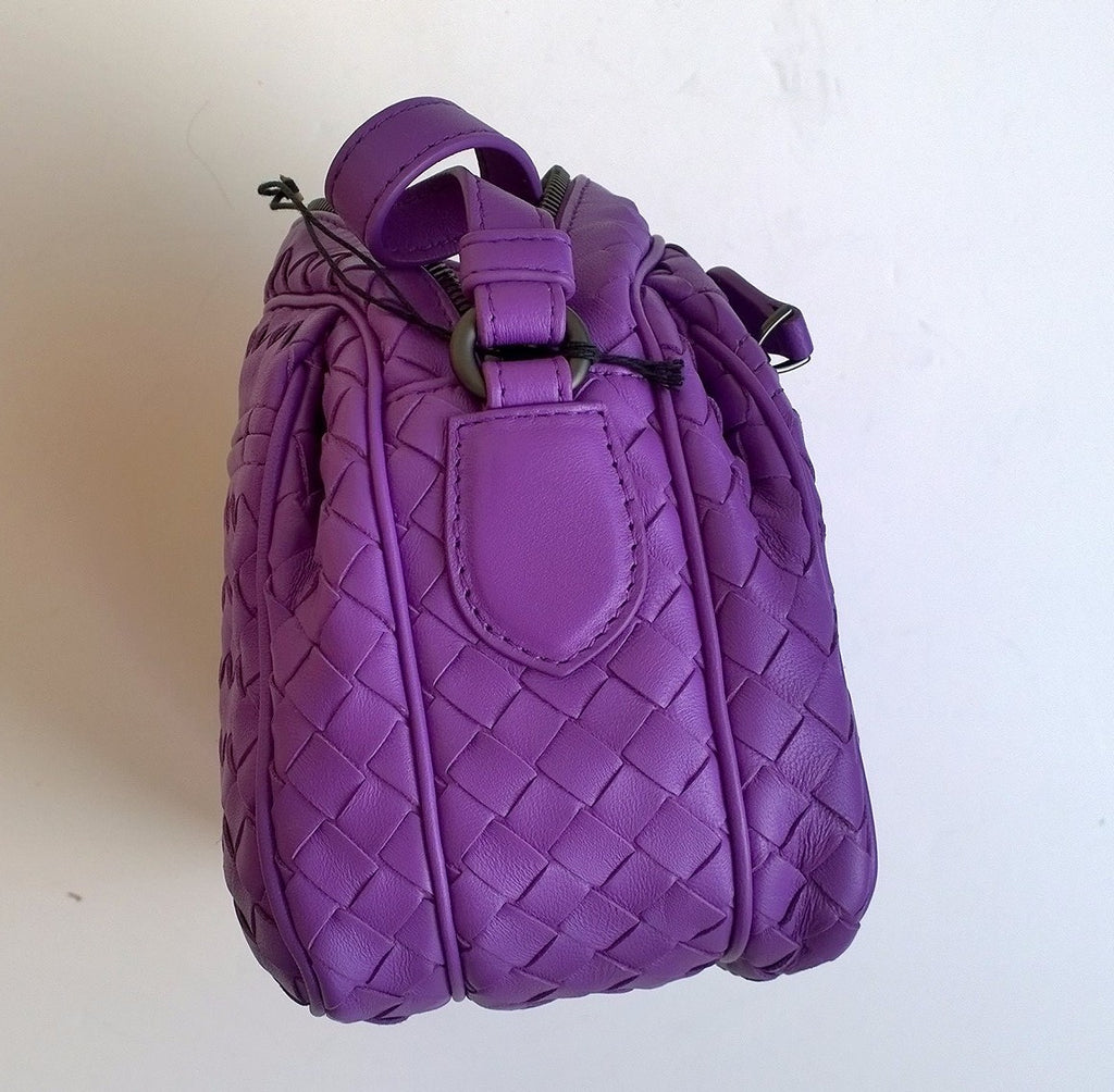 Bottega Veneta Purple Woven Leather Crossbody Bag handbag – AvaMaria