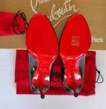 Christian Louboutin Fifetish 85 Black Patent Heels