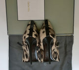 Tom Ford Snow Leopard Calf Ankle Boots new in box heels