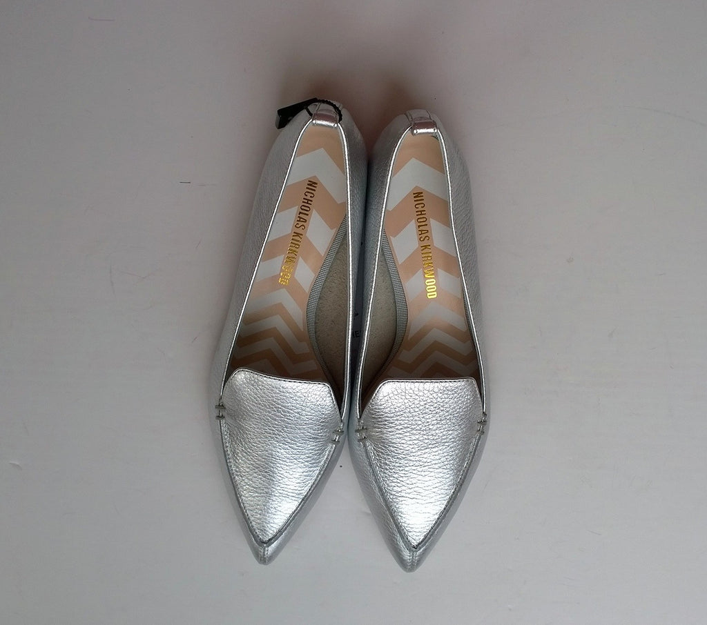 Nicholas Kirkwood Beya Loafers in White Leather Flats – AvaMaria