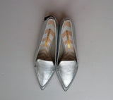 Nicholas Kirkwood Beya Silver Loafers sale flats shoes