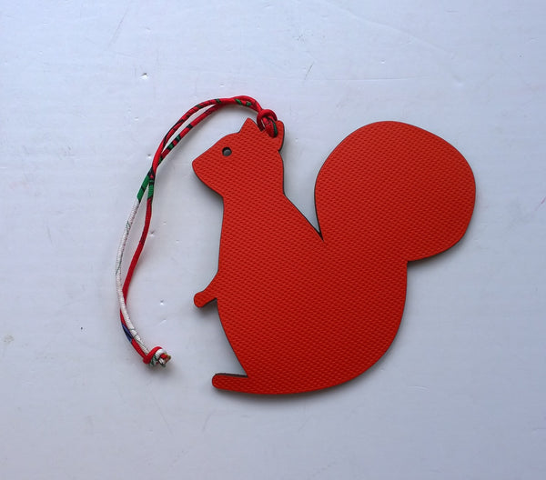 Hermès Petit H Squirrel Leather Charm for Handbags with Scarf Silk Twill Cord écureuil Hermes