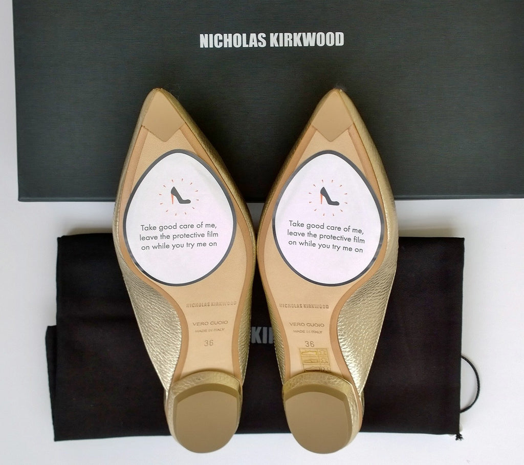 Nicholas Kirkwood Beya Loafers in Pewter Metallic Leather new in box –  AvaMaria