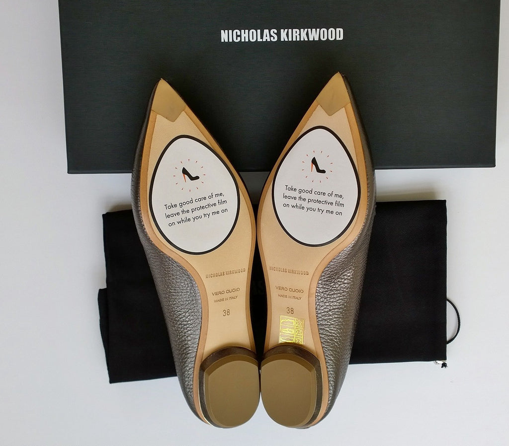 Nicholas Kirkwood Beya Twist-Front Leather Loafers