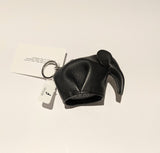 Loewe Elephant Black Leather Bag Charm Coin Purse