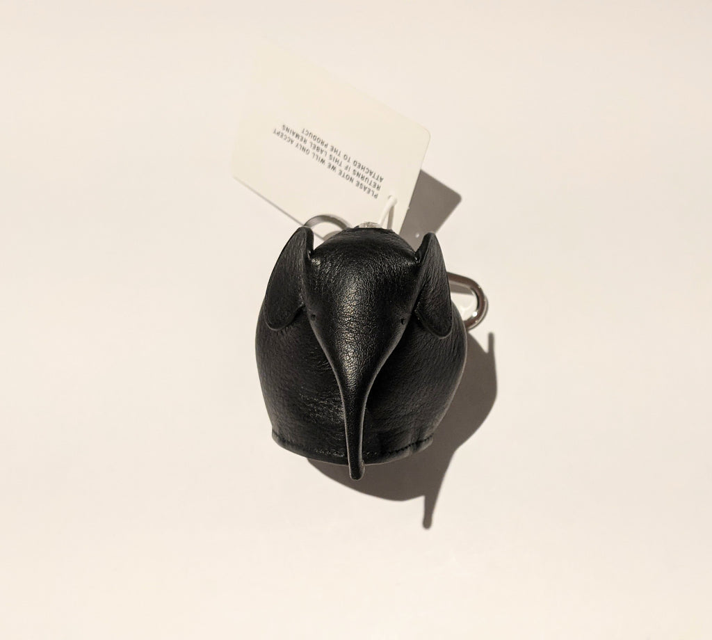 Loewe Elephant Black Leather Bag Charm Coin Purse – AvaMaria