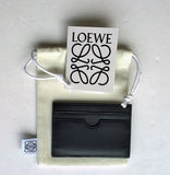 Loewe Leather Cardholder in Black Leather with Anagram Logo