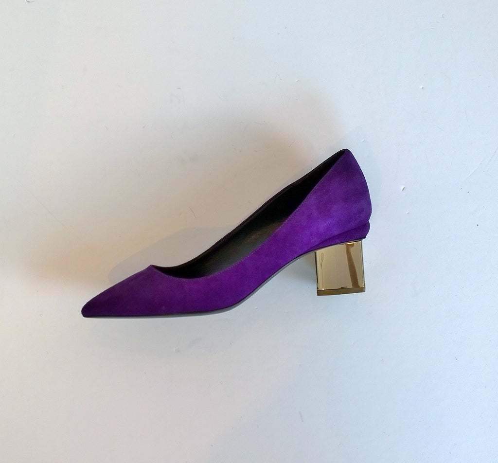 Nicholas Kirkwood - Polka Dot, Orange & Purple Lace-Up Heels Sz 6.5