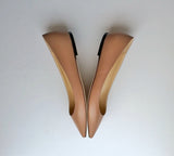 Jimmy Choo Romy Ballet Pink Leather Pointy Flats pumps nib new