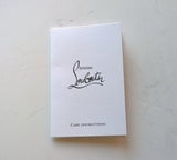 Christian Louboutin Credilou White Irridescent Card Case Compact Wallet Snow Silver