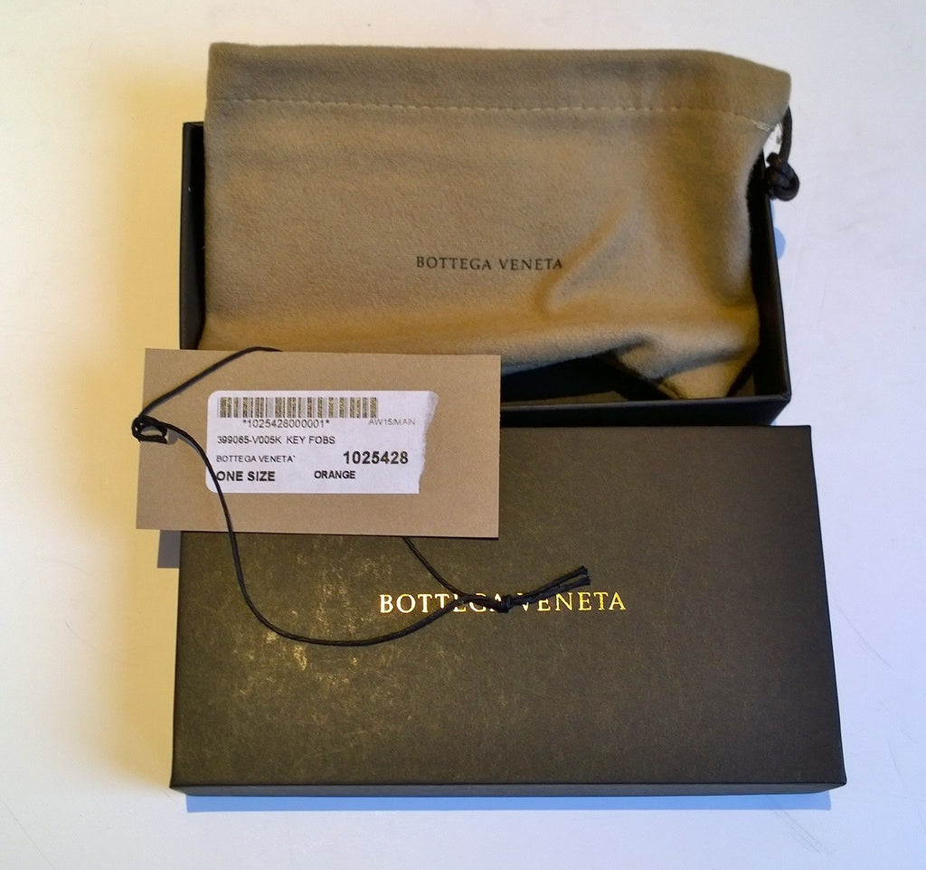 Bottega Veneta Key Ring Bag Charm in Orange Leather – AvaMaria