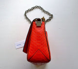 Proenza Schouler PS Courier Small Crossbody Bag in Poppy Orange Python