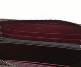 Bottega Veneta elaphe print leather wallet in purple plum