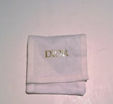 Christian Dior CD Cannage Ball Globe Logo Silver Tone Bracelet