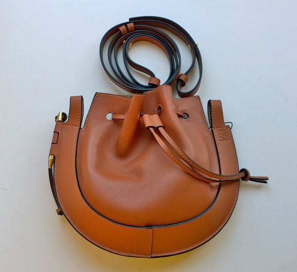 Loewe Horseshoe Small Handbag in Tan Brown New with Tags Bag