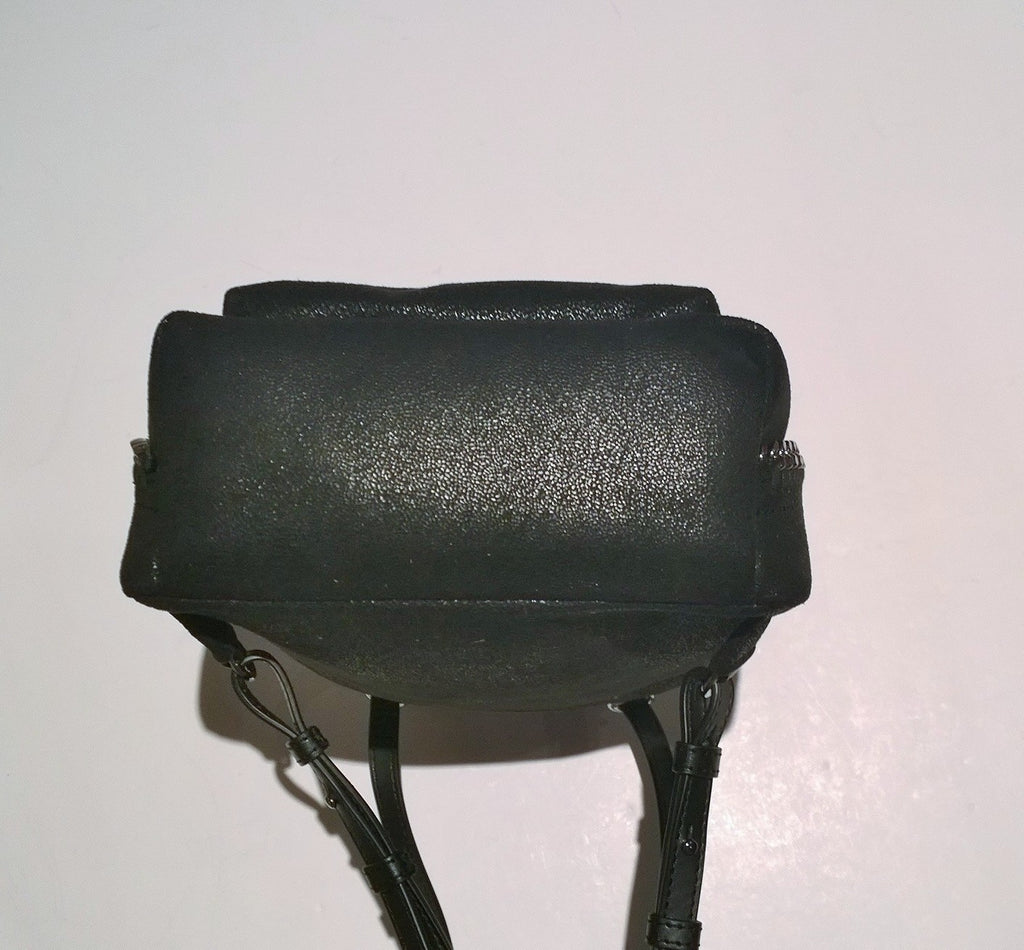 falabella mini backpack silver Stella McCartney Falabella Black Silver Chain Backpack Bag New – AvaMaria